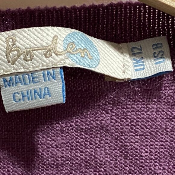 Boden Layer Fairy Preppy Valentines Minimalist Wool Cardigan Sweater 6/8 - Picture 6 of 8